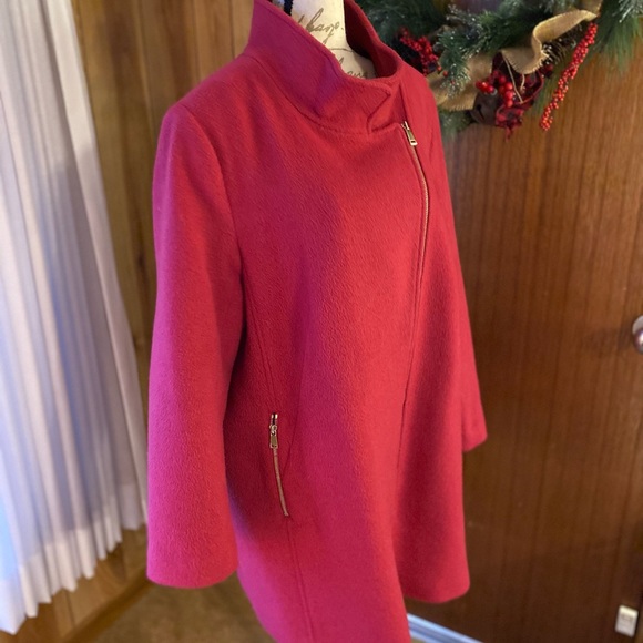 LOFT petite wool moto coat - Picture 3 of 12